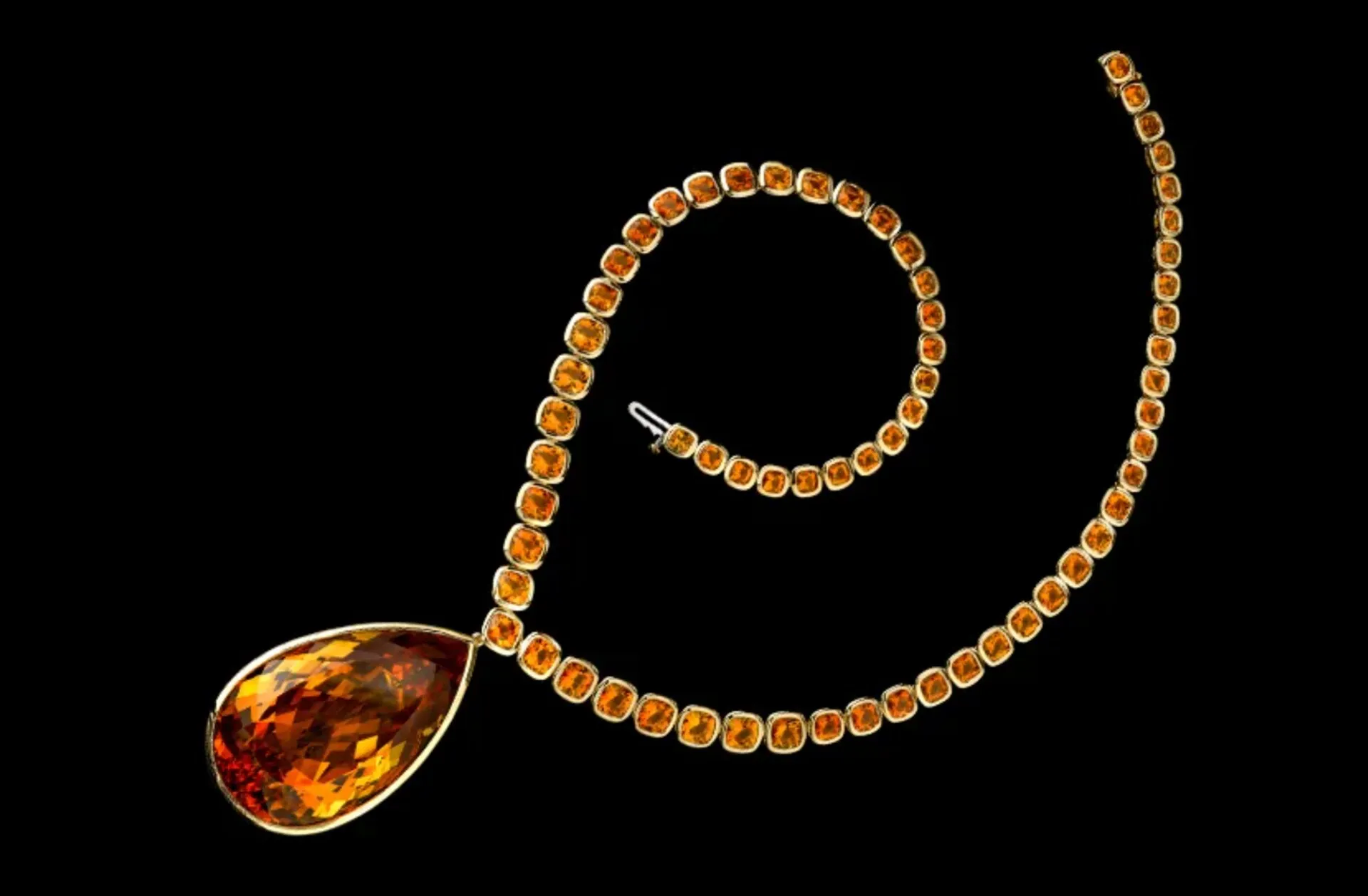 Rough and faceted citrine