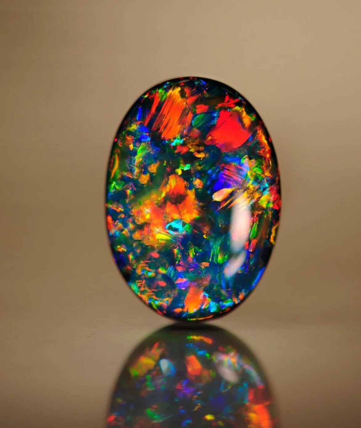 Rough and faceted opal
