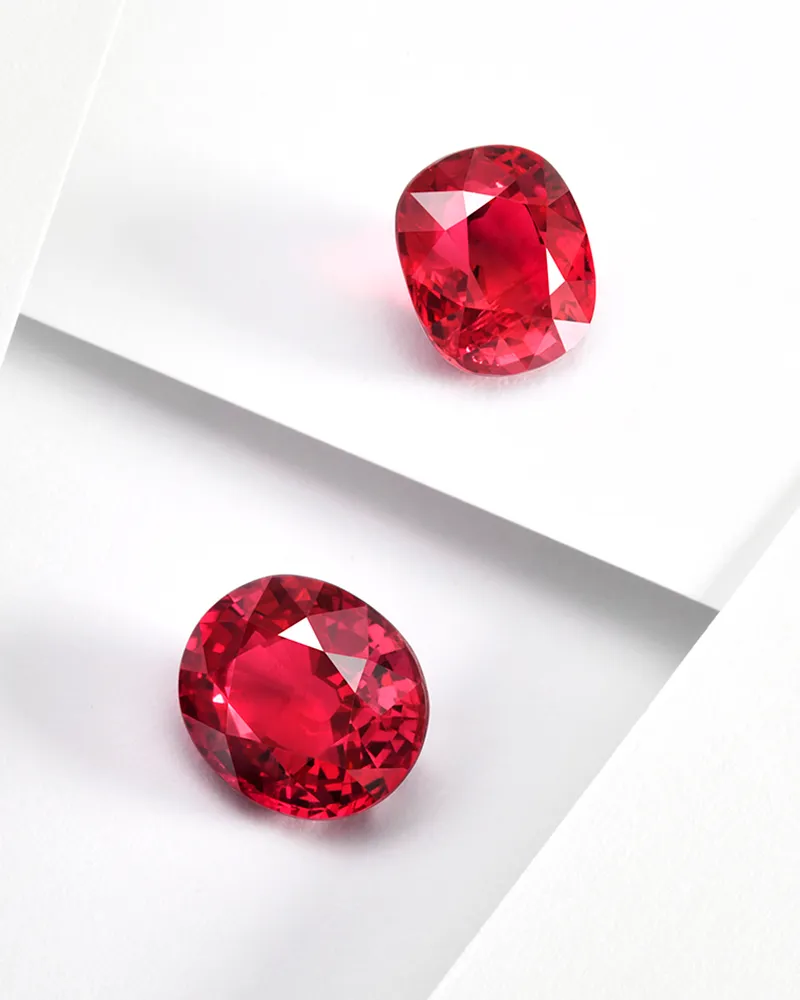 Rough ruby in its natural setting